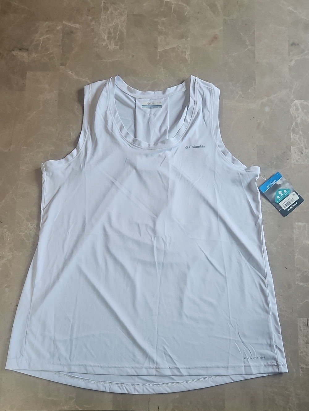 Columbia White Women's Omni-wick Tank Top Size Large